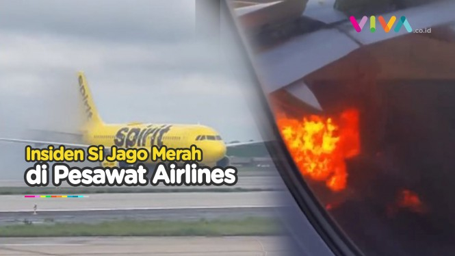 Pesawat Ini Mendarat Dalam Kondisi Roda Terbakar