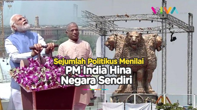 PM India Hina Negaranya, Patung Singa Raksasa Diprotes