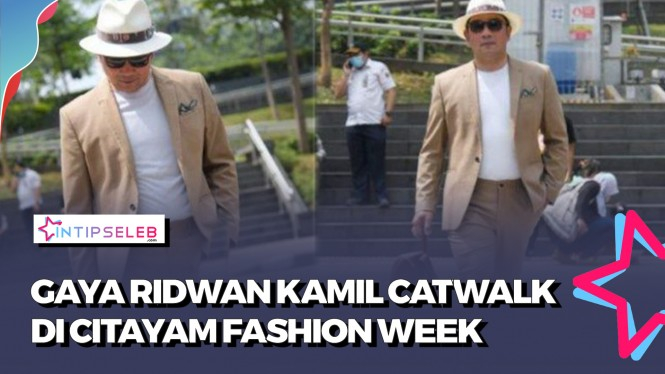 KECE! Kang Emil Ramaikan Citayem Fashion Week Bareng Ojol