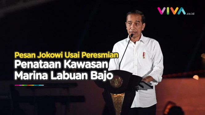 Presiden Jokowi Resmikan Penataan Kawasan Marina Labuan Bajo