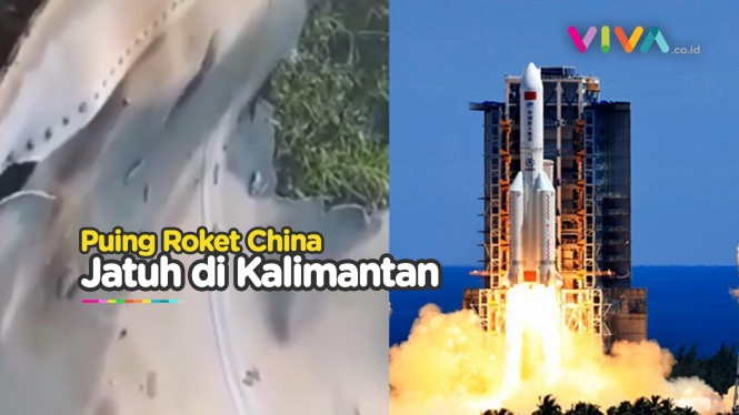 Warga Kalbar Temukan Puing Roket China yang Jatuh