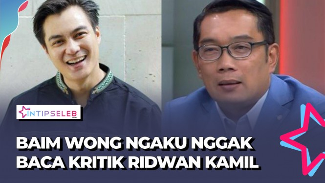 Tanggapan Baim Wong Soal Kritik dari Ridwan Kamil