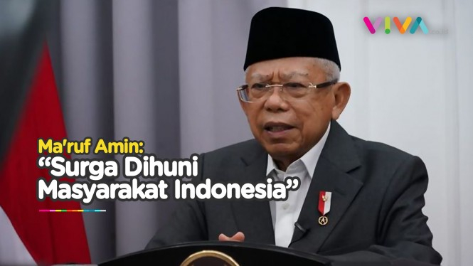 Ma'ruf Amin Sebut Penduduk Surga Kebanyakan Bangsa Indonesia