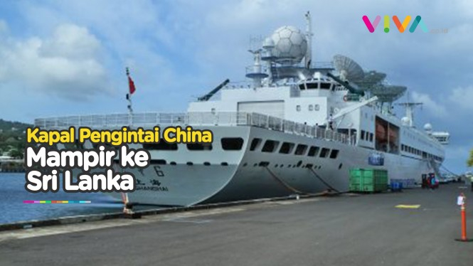 India Ketar-ketir Kapal Yuang Wan 5 Merapat ke Sri Lanka