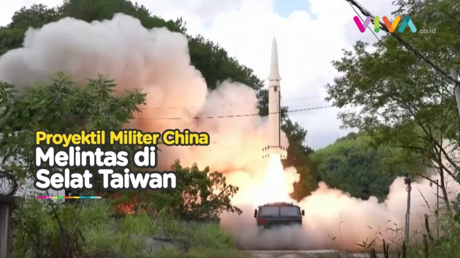 China Latihan Lepas Tembakan ke Selat Taiwan