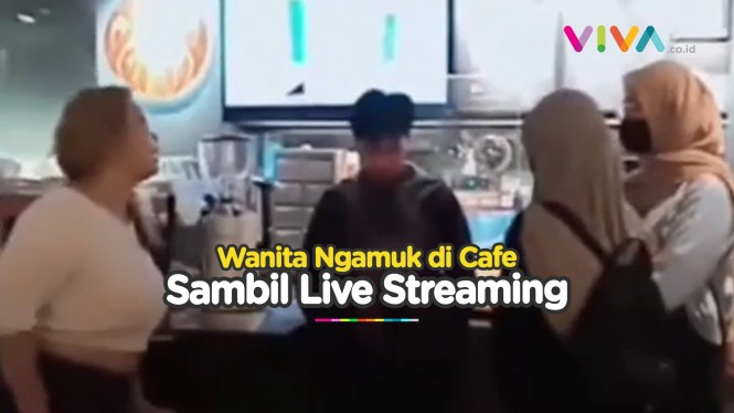 Video Wanita Ngamuk Maki Karyawan Kafe Ramai Hujatan