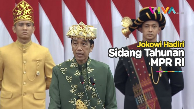 Jokowi Pilih Baju Adat Bangka Belitung,Hadiri Sidang MPR RI