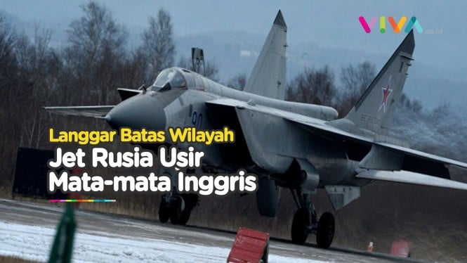 Jet MiG-31 Rusia Usir Pesawat Mata-mata Inggris
