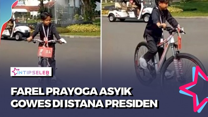 Farel Prayoga Jajal Hadiah Sepeda dari Jokowi