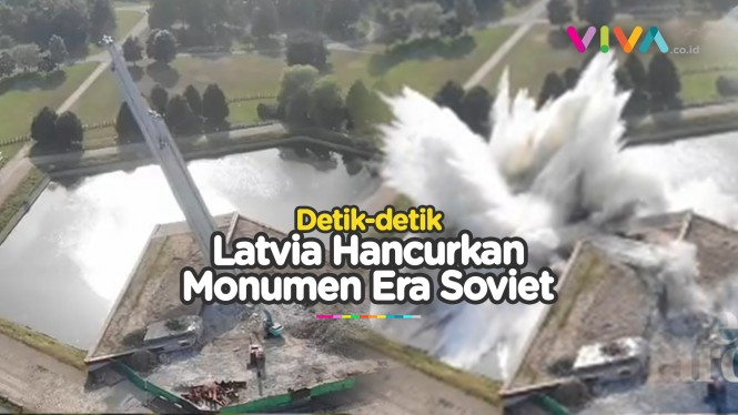 Kecam Rusia, Latvia Hancurkan Monumen Soviet Demi Ukraina