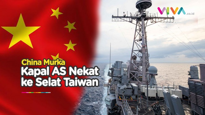 Kapal Perang AS Merapat di Selat Taiwan, Ada Apa?