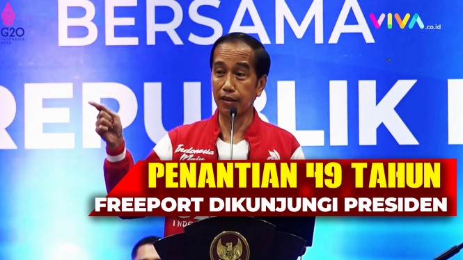 Sambutan Jokowi Silaturahmi Karyawan PT. Freeport Indonesia