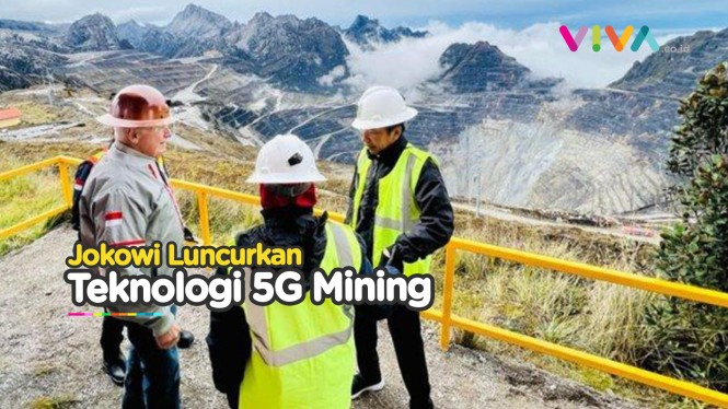 Jokowi Resmikan 5G Mining Pertama di Asia Tenggara