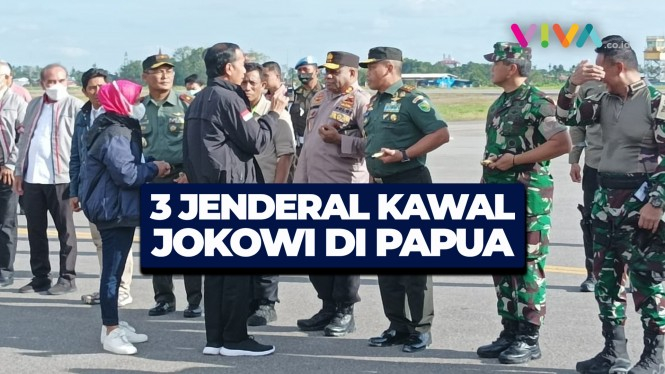 Ini Dia! Para Jenderal Kopassus Dampingi Jokowi di Papua