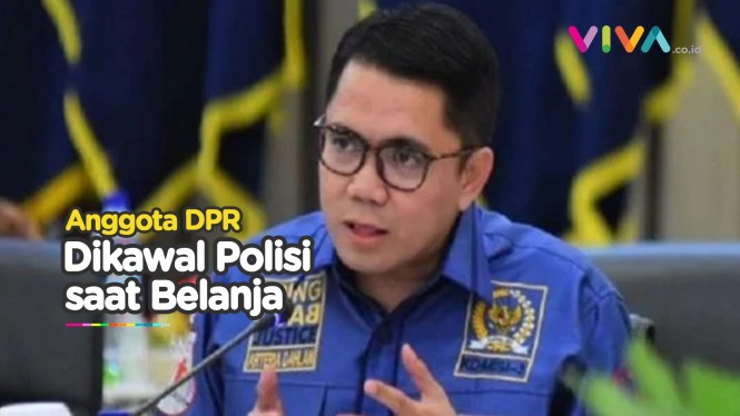 Anggota DPR RI Arteria Dahlan Beli Mebel Dikawal Polisi