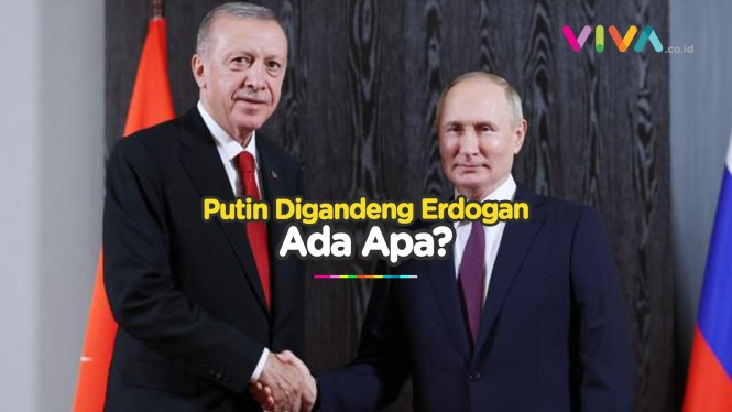 Jalan Digandeng Erdogan, Putin Sakit Parah?