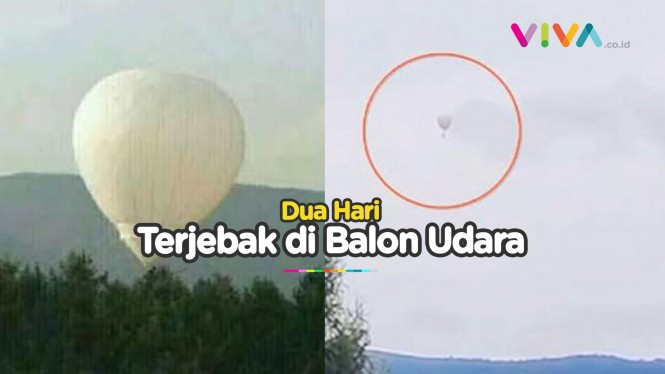 Petani Terjebak Dua Hari di Balon Udara