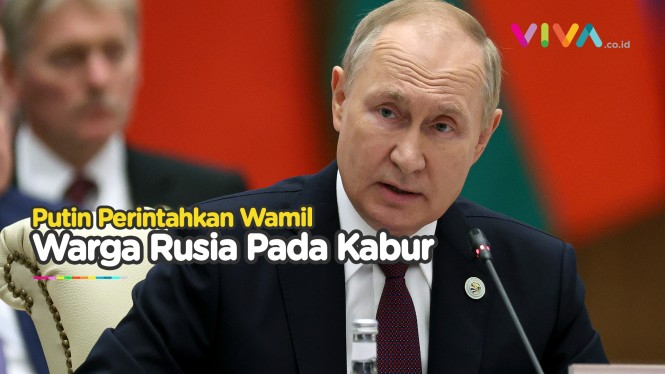 Umumkan Wajib Militer, Putin Ditinggal Kabur Rakyatnya