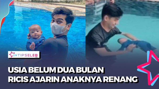Baby Moana Belajar Berenang, Netizen Auto Ketar-ketir!