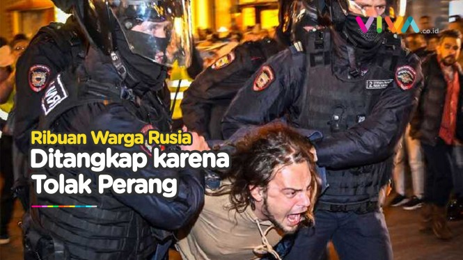 Aksi Protes Wamil, 1.300 Demonstran Rusia Diringkus Polisi