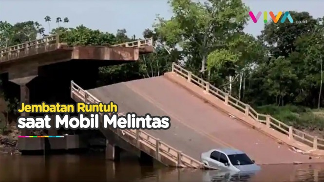 Jembatan di Brasil Ambruk saat Mobil Melintas