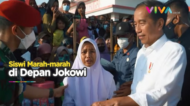 Jokowi Dimarahi Siswa SMA Buton Gegara Ponselnya Hancur