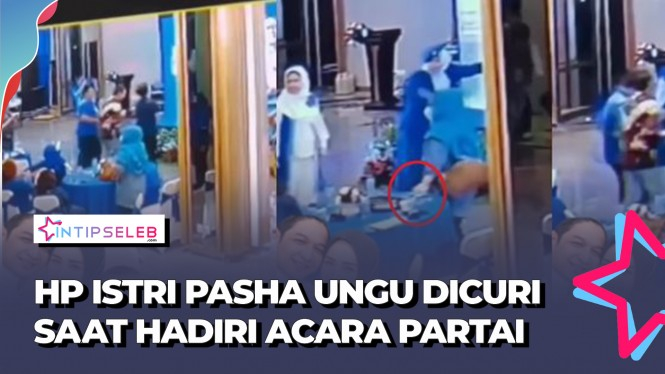 Terekam CCTV, Aksi Wanita Gasak Ponsel Istri Pasha Ungu