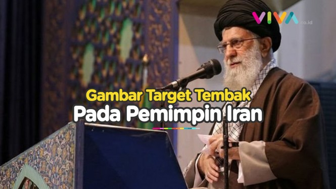 Ngeri! Pemimpin Iran Digambarkan Jadi Sasaran Tembak