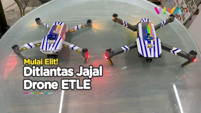 ELIT!! Polda Jateng Uji Coba Tilang Pakai Drone ETLE