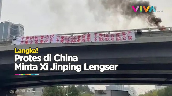 Seruan Protes di China Niat 'Gulingkan' Xi Jinping