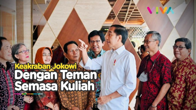 Reuni dengan Teman Kuliah, Jokowi Singgung Ijazah Palsu