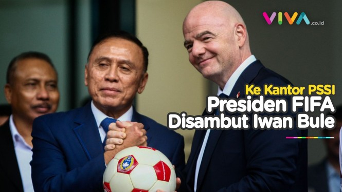 Usai Ketemu Jokowi, Presiden FIFA Mampir ke Markas PSSI