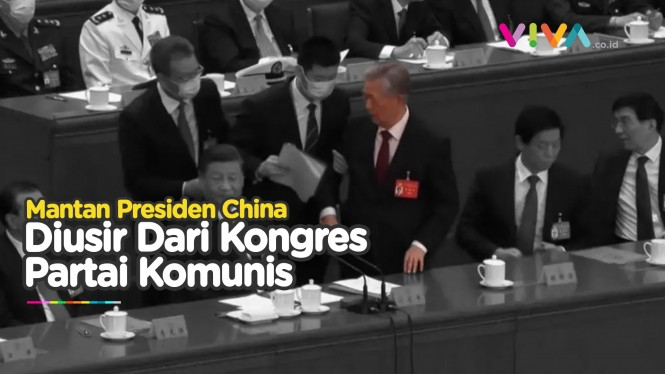 Mantan Presiden China Diusir dari Kongres Partai Komunis