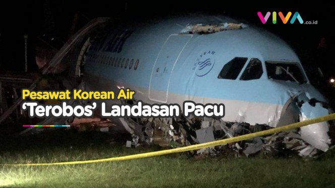 Pesawat Korean Air Nyungsruk di Bandara Filipina