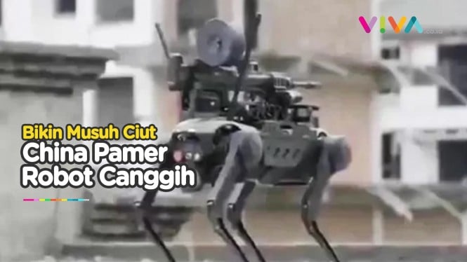 Bikin Musuh 'Lumpuh', China Pamer Robot Tempur Bentuk Anjing