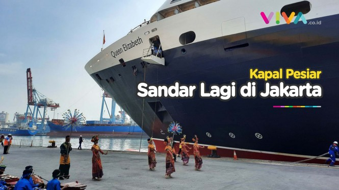 Kapal Pesiar Queen Elizabeth Bersandar Lagi di Jakarta