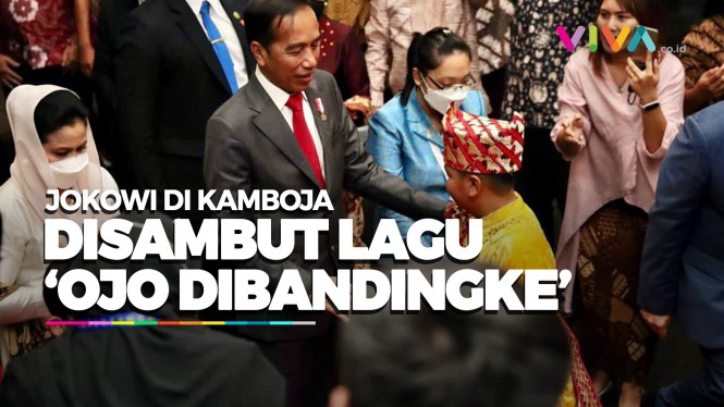 Bocah-bocah Cilik Bawakan 'Ojo Dibandingke' di Depan Jokowi