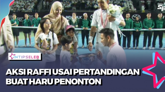 Juara Tiba Tiba Tenis, Aksi Raffi Ahmad Mengundang Haru
