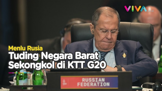 Menlu Rusia Cabut dari KTT G20 Gegara 'Ngambek' ke Barat?