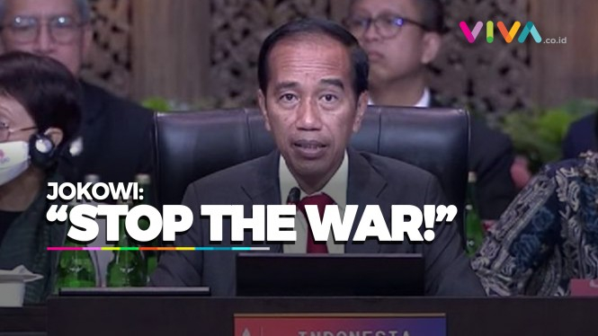 Unek-unek Jokowi Saat Pembukaan KTT G20: STOP THE WAR!