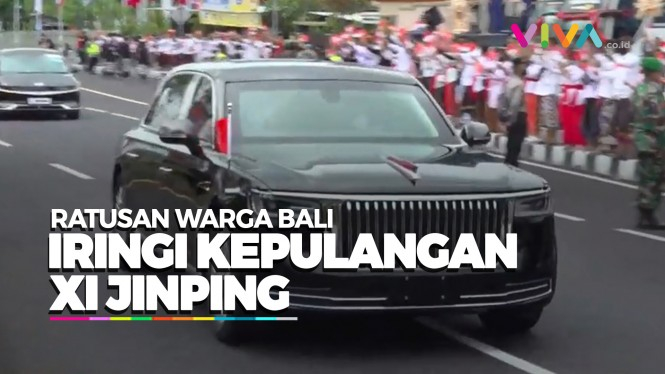 Pulang Kampung, Xi Jinping Lambaikan Tangan ke Warga Bali