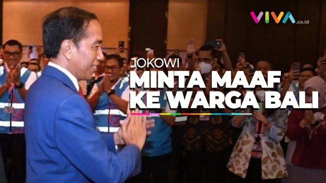 Raut Memelas Jokowi Minta Maaf ke Warga Bali, Kenapa?