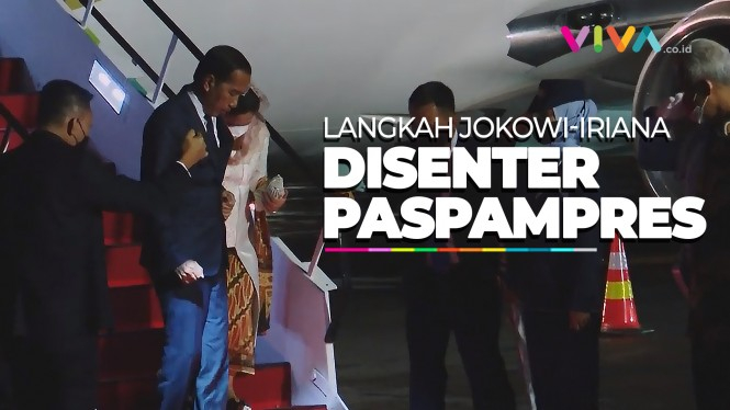 Tiba di Boyolali, Paspampres Senter Langkah Jokowi-Iriana