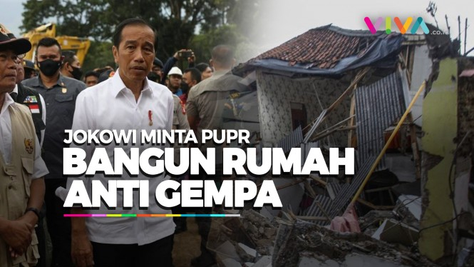 Jokowi Ganti Rp50 Juta Buat Rumah Terdampak Gempa Cianjur