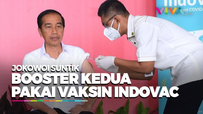 Jokowi Disuntik Booster Kedua dengan Vaksin Dalam Negeri