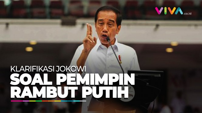 Jokowi Sebut Hatta hingga Ganjar Soal Pemimpin Rambut Putih