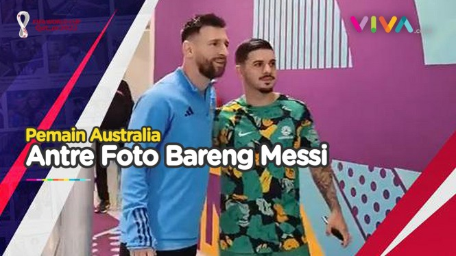 Pemain Australia Rela Antre Foto Bareng Messi