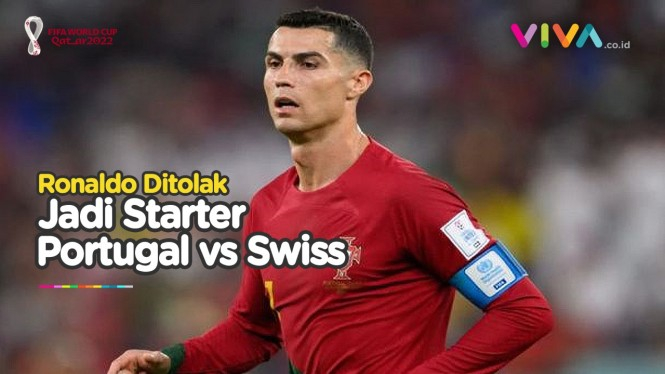 Portugal vs Swiss, 70 Persen Fans Ogah Liat Ronaldo Starter