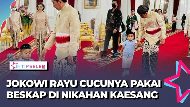 Jokowi Sampai Ngalah Rayu Sang Cucu Pakai Beskap