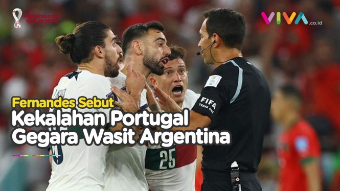 Bruno Fernandes Curiga ada 'Permainan' Wasit Argentina